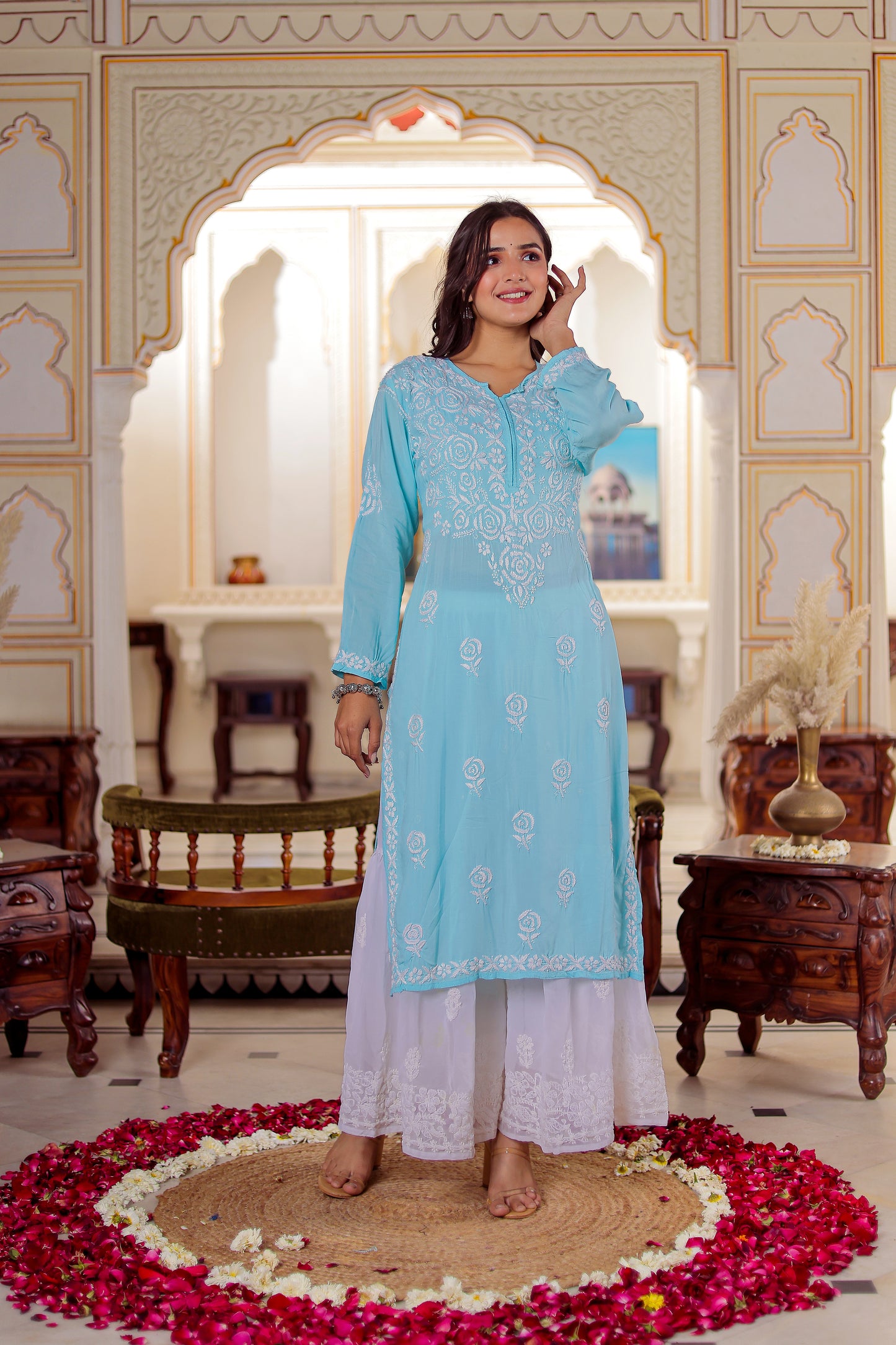 FABSTREE HINA ROSE MODAL KURTA