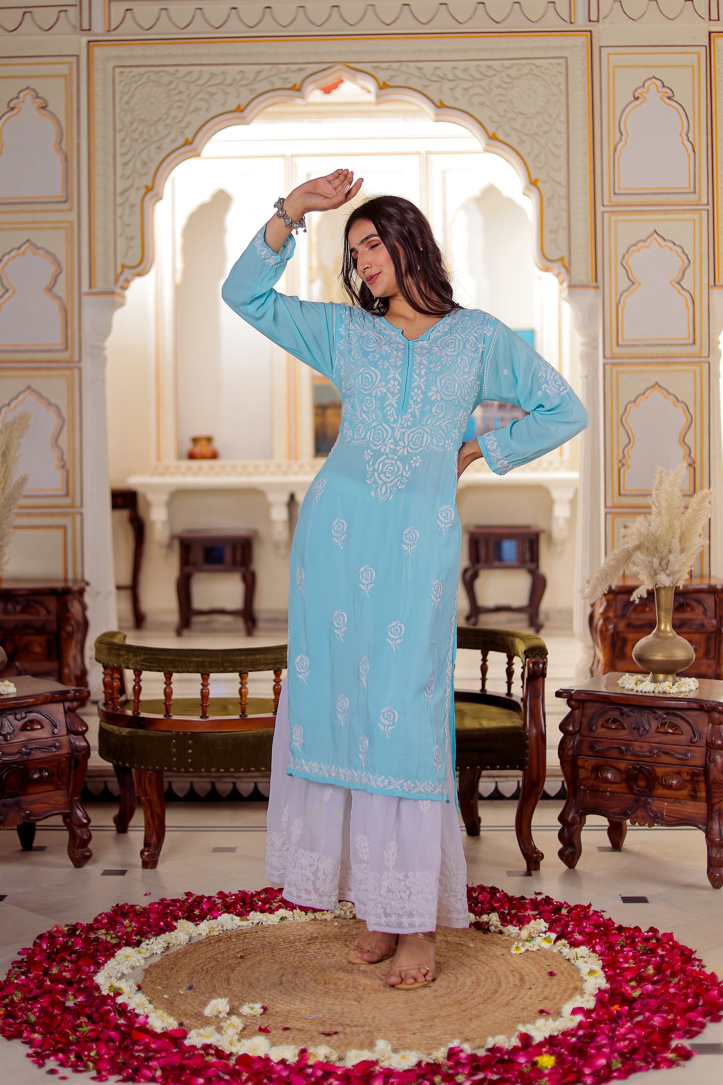 FABSTREE HINA ROSE MODAL KURTA