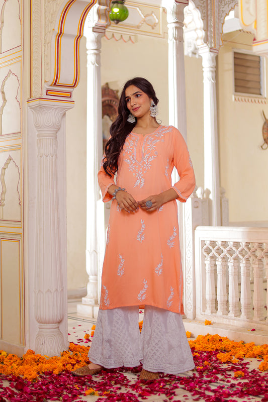 FABSTREE SAUNDARYAM RAYON KURTA