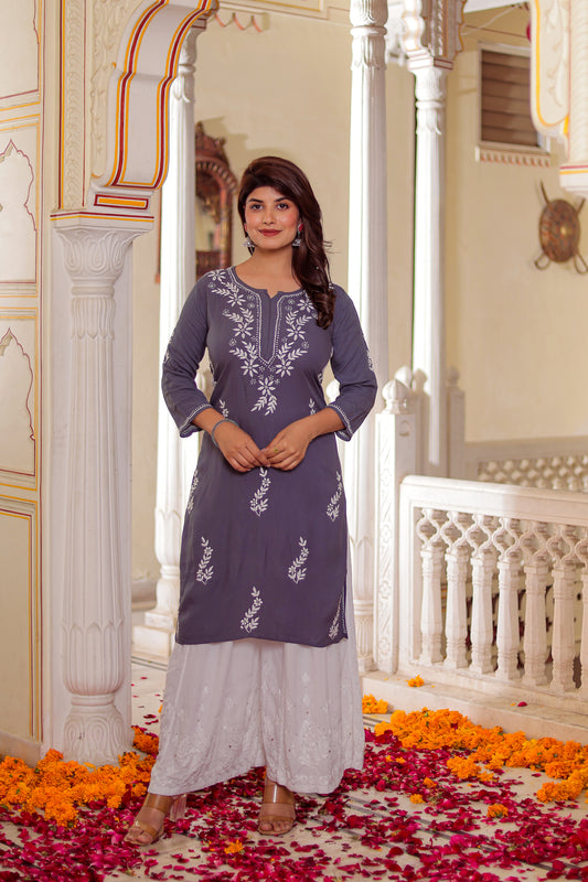 FABSTREE SAUNDARYAM RAYON KURTA